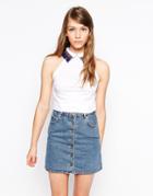 Sister Jane Coachella Fringe Crop Shirt - Ivory