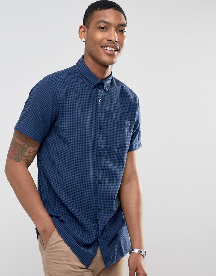 Jack & Jones Short Sleeve Shirt - Navy