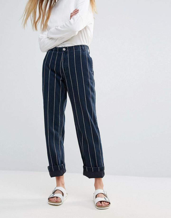 Bethnals Smith Carpenter Striped Jeans - Blue