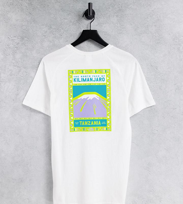 The North Face Faces T-shirt In White & Green - Exclusive To Asos