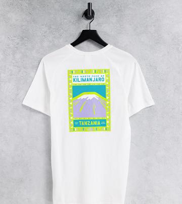 The North Face Faces T-shirt In White & Green - Exclusive To Asos