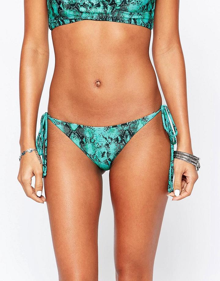 Beach Riot Venom Hunter Bikini Bottoms - Snake Print
