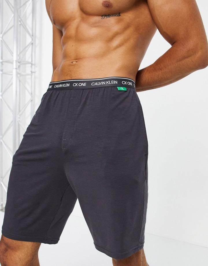 Ck One Loungewear Short In Dark Gray-grey