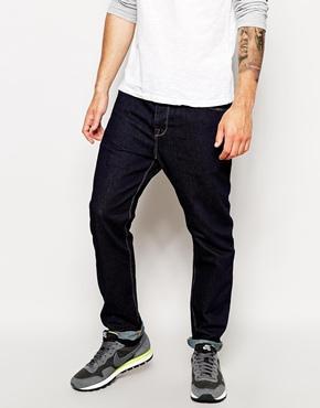 Asos Tapered Jeans In Indigo - Indigo