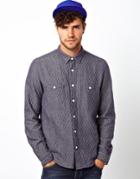 Asos Denim Shirt In Long Sleeve With Padding