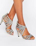 Oasis Cut Out Heeled Sandals - Gold