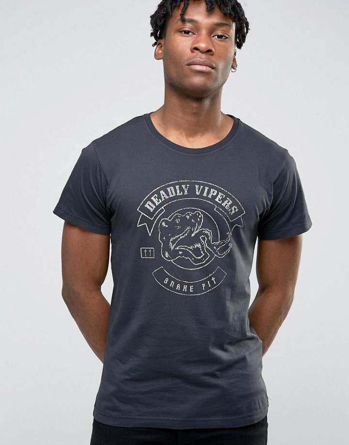 Dirty Denim Black Vipers T-shirt - Black