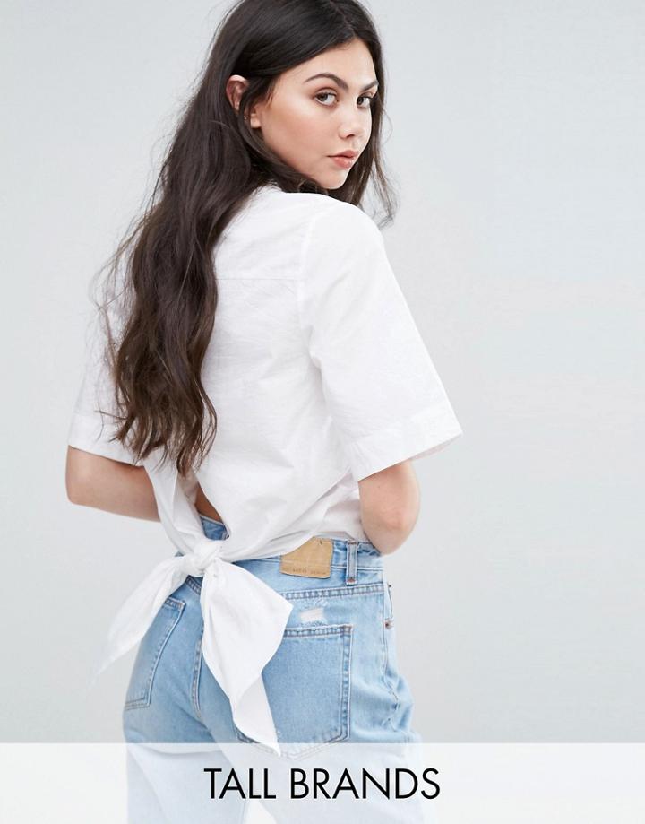 Missguided Tall Short Sleeve Shirt - White
