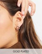 Tommy Hilfiger Heart Stud Earrings In Gold