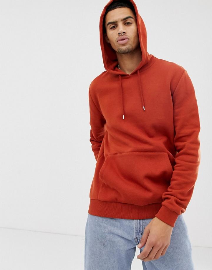 Asos Design Hoodie In Brown - Brown