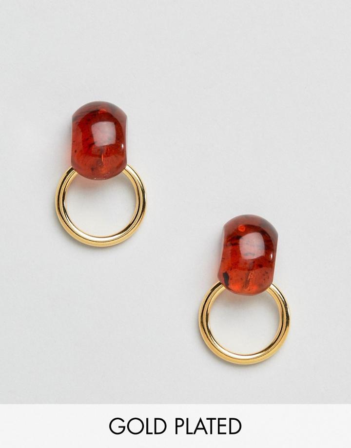 Gogo Philip Hoop Earrings In Gold Tort - Gold