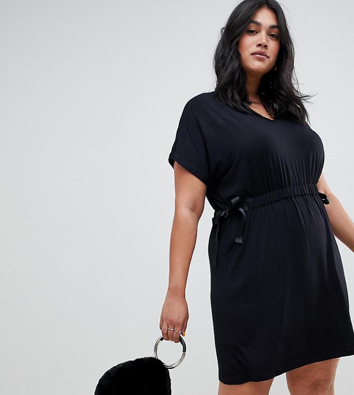 Koko Waist Tie Dress - Black