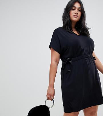 Koko Waist Tie Dress - Black