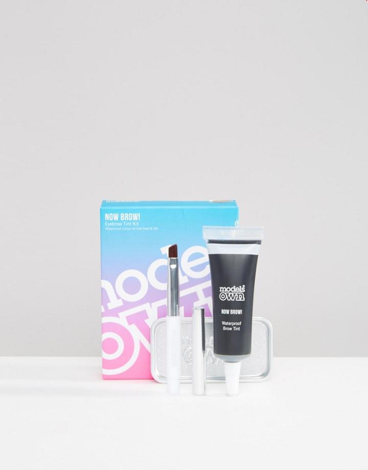 Models Own Now Brow Eyebrow Tint Kit - Chestnut