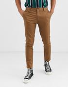 River Island Skinny Chinos In Tan