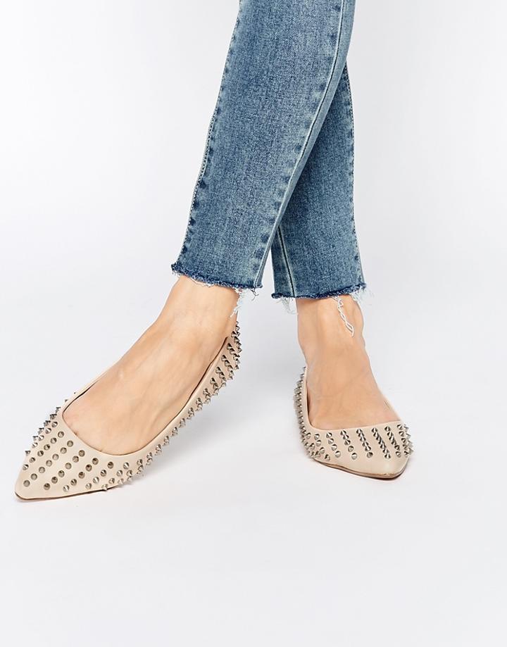 Asos Lightning Ballet Flats - Nude