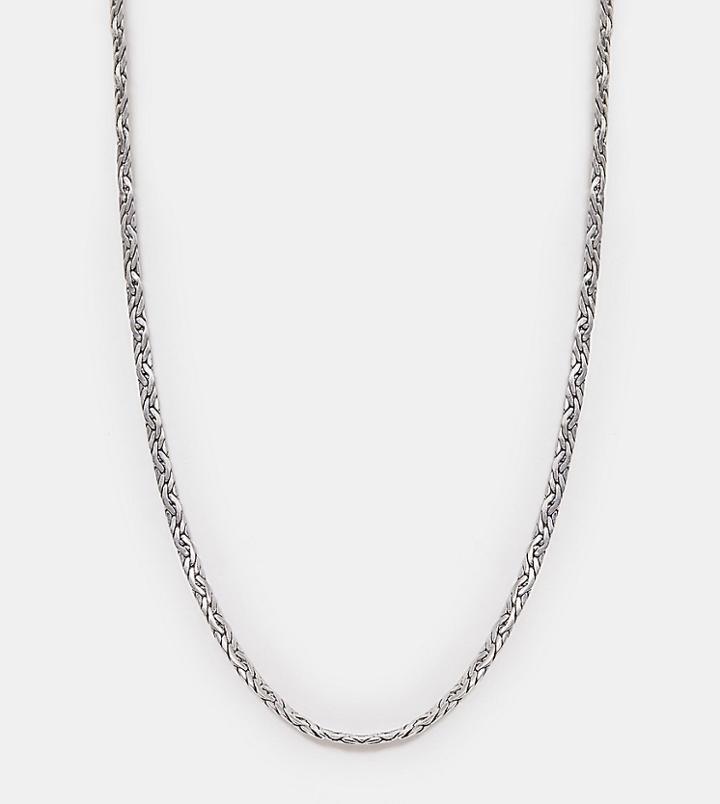 Reclaimed Vintage Inspired Layered Necklace With Chain Detail In Silver Exclusive To Asos - Silver