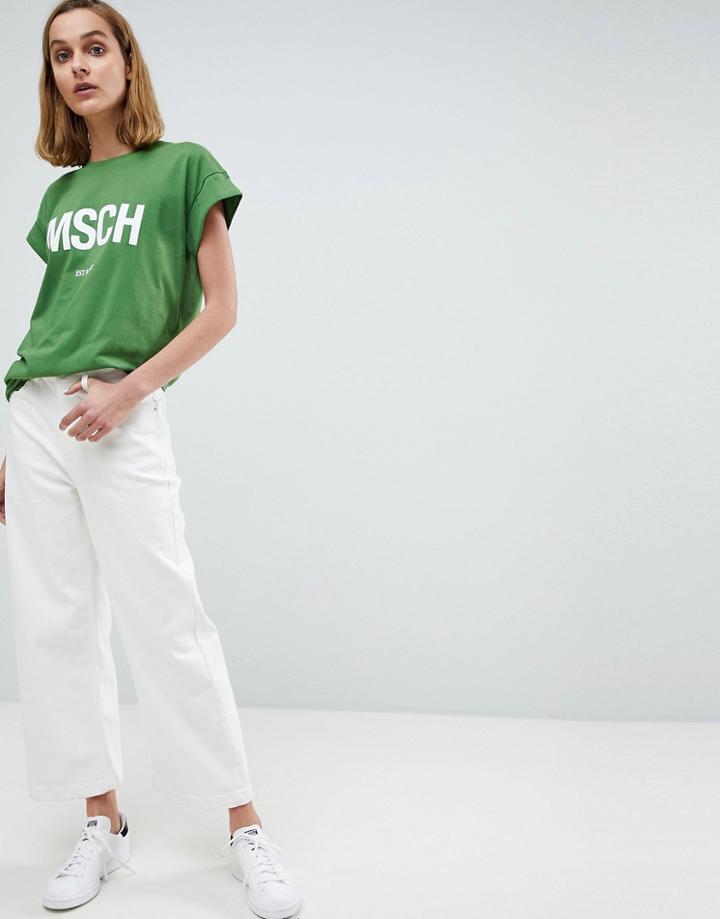 Moss Copenhagen Wide Leg Jeans Co-ord - White