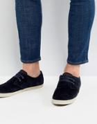 Fred Perry Byron Low Suede Shoes In Navy - Navy