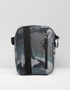 Asos Flight Bag In Camo Melton - Gray