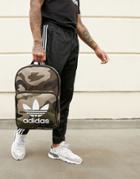 Adidas Originals Camo Print Trefoil Backpack - Green