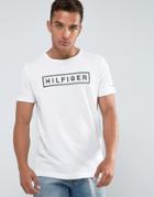 Tommy Hilfiger Axel T-shirt Logo Print Regular Fit In White - White