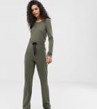 Noisy May Tall Ribbed Jumpsuit - Green