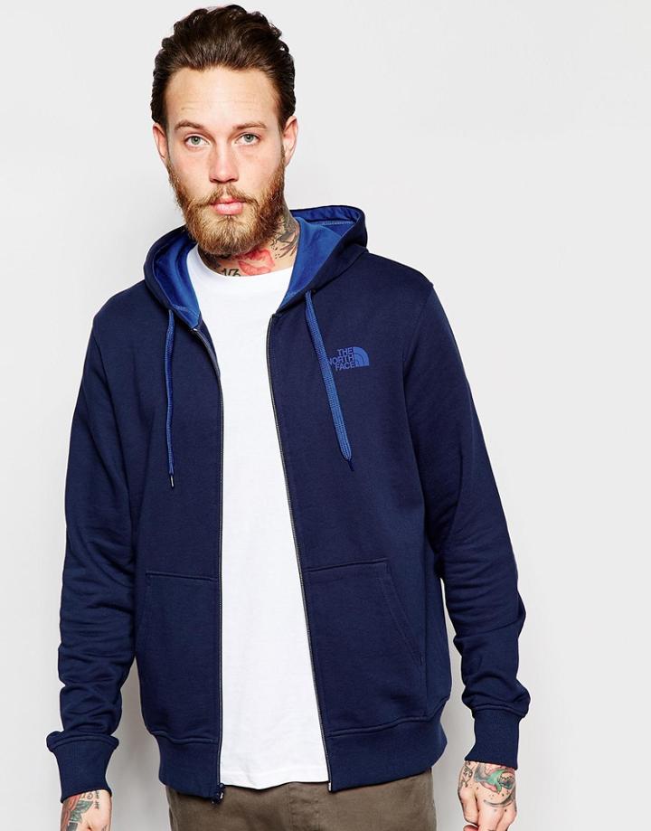 The North Face Hoodie With Zip Up - Navy
