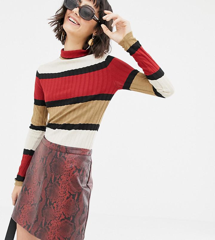 Mango Horizontal Stripe Long Sleeved Top