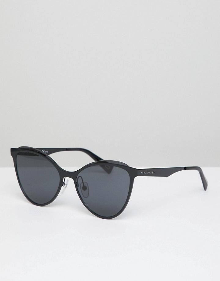 Marc Jacobs 198/s Cat Eye Sunglasses In Black - Black