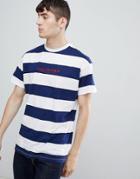 New Look T-shirt In Blue Stripe - Blue