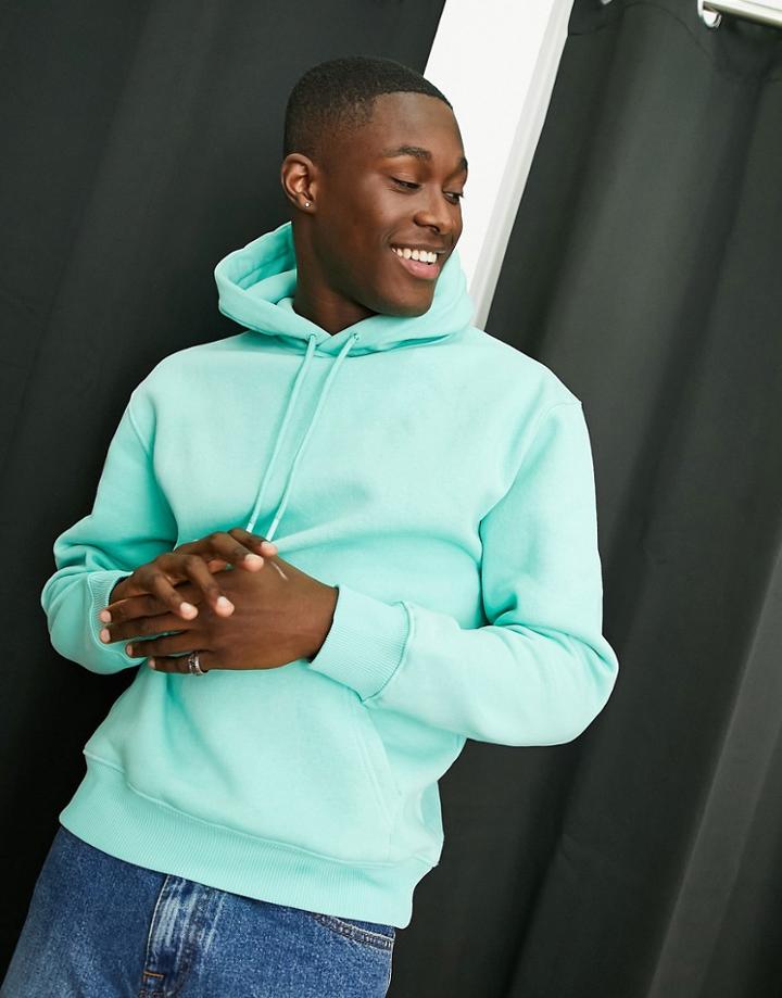 Topman Hoodie In Aqua Splash - Part Of A Set-blues