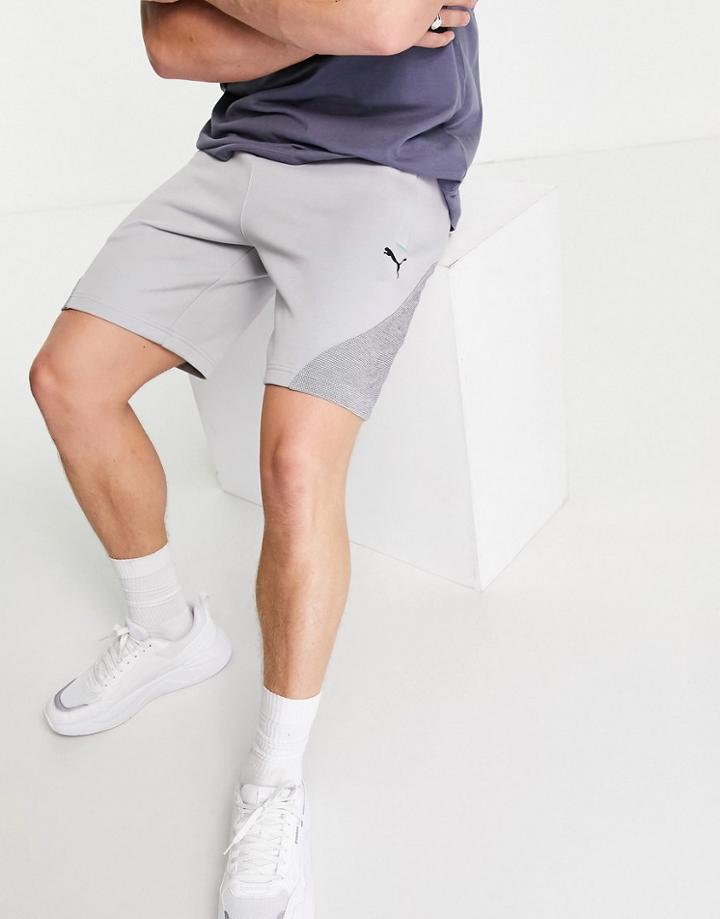 Puma Mercedes Sweat Shorts In Gray-grey