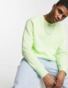 Nike Club Crew Neck Sweatshirt In Lime-green