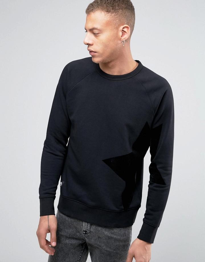 Cheap Monday Rules Sweat Big Star - Black