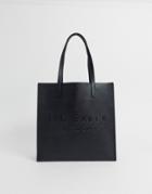 Ted Baker Soocon Crosshatch Large Icon Bag-black