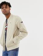 Tommy Hilfiger Essential Straight Bomber Jacket - Stone