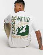 Reebok Classics T-shirt With Winter Back Print In White