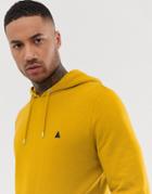 Asos Design Hoodie In Yellow With Triangle - Yellow