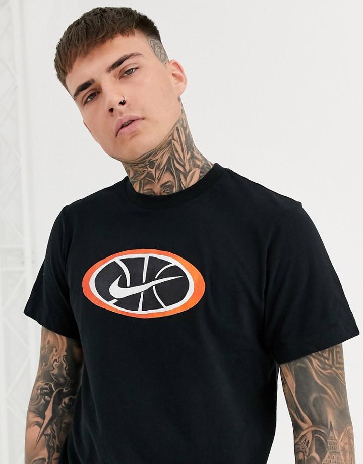 Nike Basketball Throwback T-shirt In Black