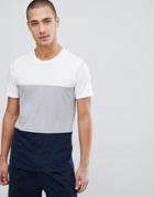 Jack & Jones Premium Block Stripe T-shirt - White