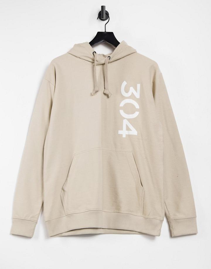 304 Clothing Brand Hoodie Set In Beige-neutral