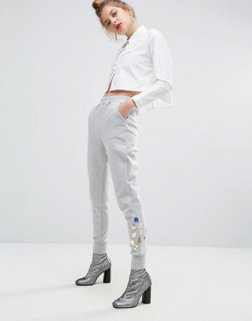 Ziztar Bling Stones Trackpants - Gray