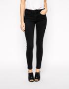 Asos "sculpt Me" Premium Jean Jegging In Washed Black - Washed Black