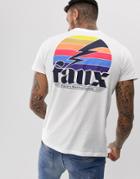 Friend Or Faux Electric Beach Back Print T-shirt-white