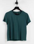 Monki Jolina T-shirt In Dark Green - Part Of A Set