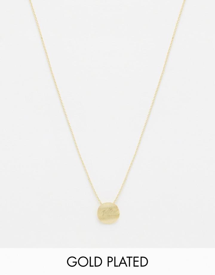 From St Xavier Gold Plated Ken Necklace - Gold