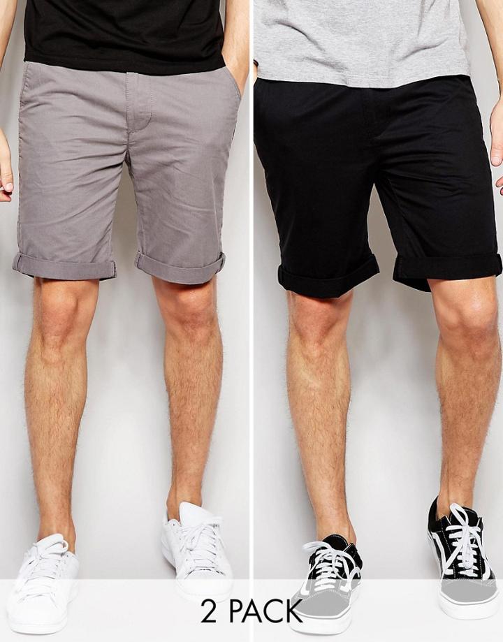 Bellfield Chino Short Pack - Black