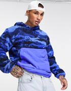 Adidas Originals Adventure Polar Fleece Hoodie In Blue-blues