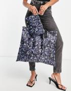 Ted Baker Nillia Nylon Foldable Tote Bag-blue